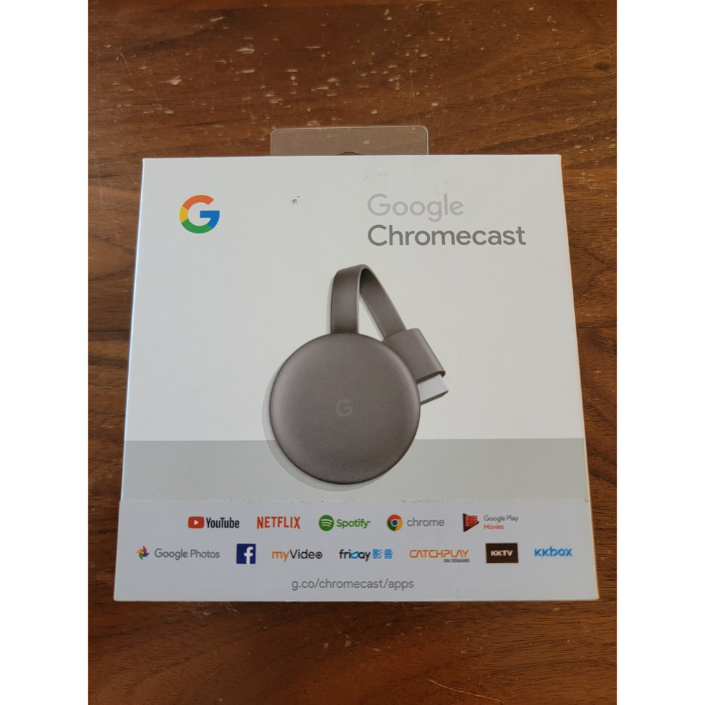 [全新現貨, 特價優惠] Google Chromecast 第三代v3多媒體無線投放裝置 串流播放電視棒 台灣公司貨
