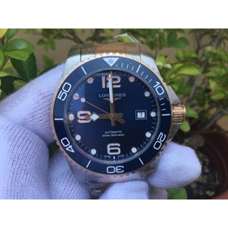 浪琴 LONGINES 型號L37823587 玫瑰金藍面 深海征服者 錶徑43mm 自動機芯 2023/MAY 新品