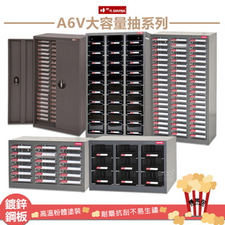 專業零件櫃｜SHUTER樹德 A6V大容量抽系列零件櫃 收納櫃 工作櫃 分類櫃 零物件分類 整理櫃