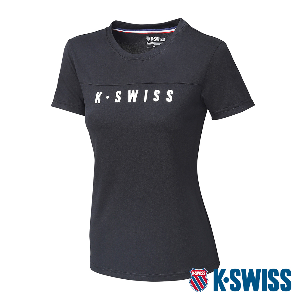 K-SWISS Active Tee涼感排汗T恤-女-黑