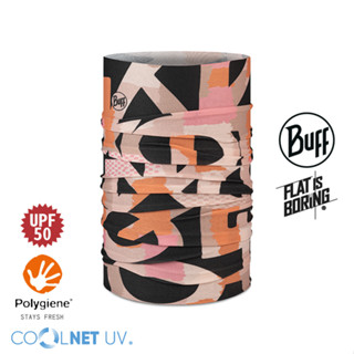 【BUFF】 Coolnet抗UV頭巾(青春黑橘) 抗UV 涼感頭巾|BFCB1NAL0513-F