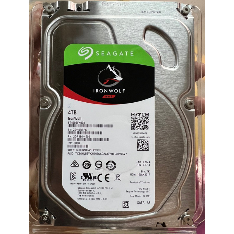 Seagate Ironwolf 4TB 故障品