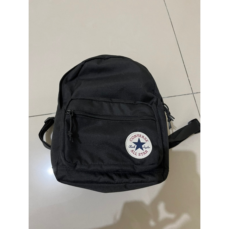 CONVERSE GO LO BACKPACK 男女 後背包 素色 黑色