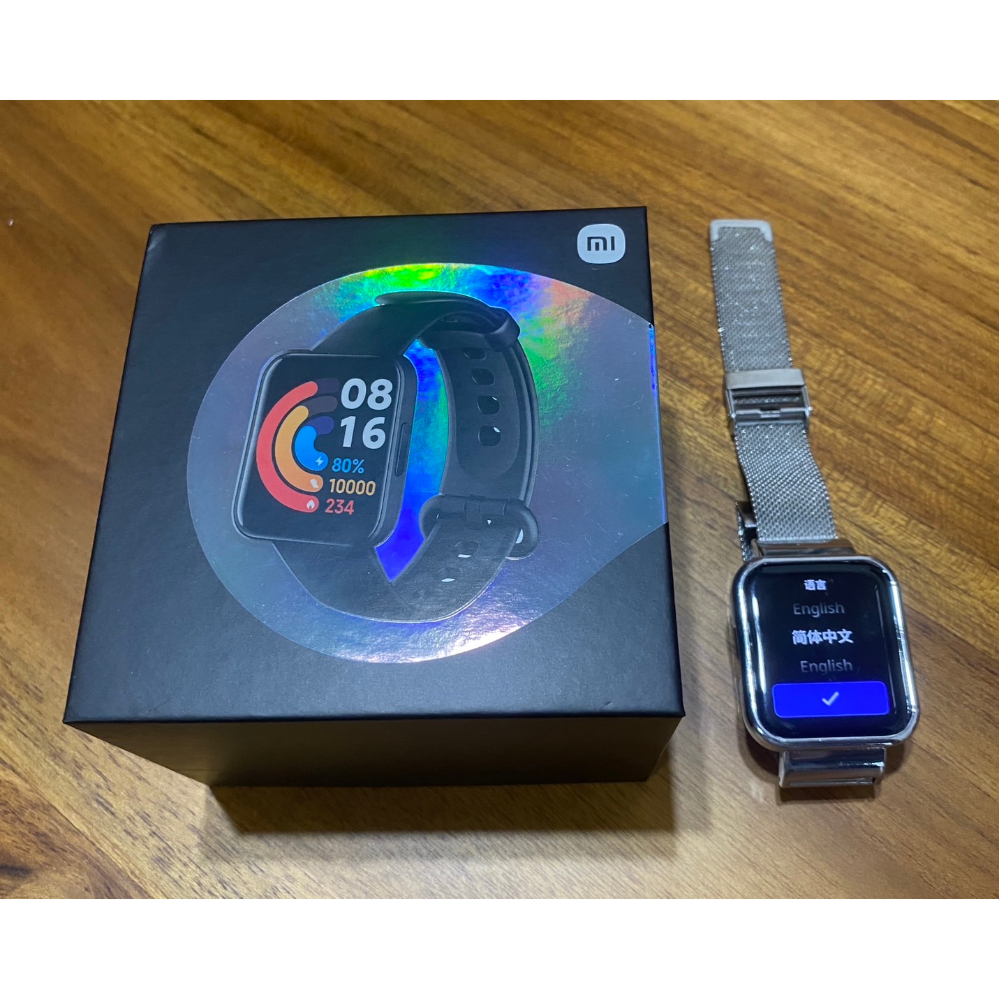 二手 Redmi Watch 2 非台灣Lite版（NFC門禁功能、血氧檢測 、GPS)原廠錶帶未使用