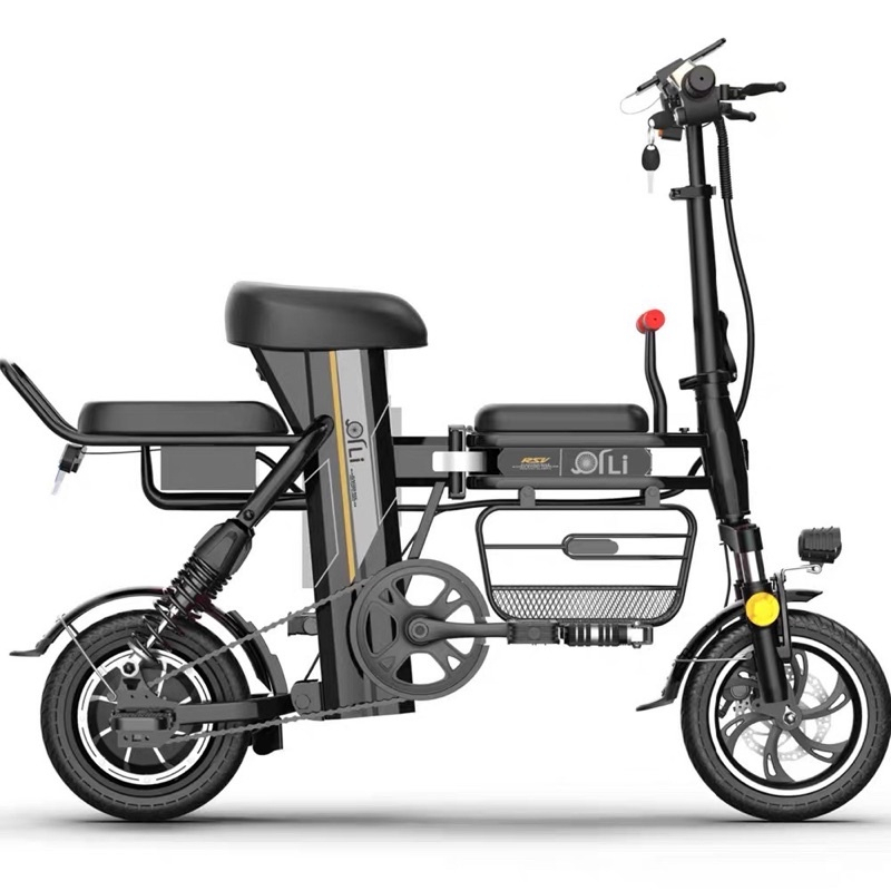 RSV  休閒 迷你 折疊三人座 電動腳踏車 小型車女士休閒購物親子代步助力車，圖片僅供參考以實車為主