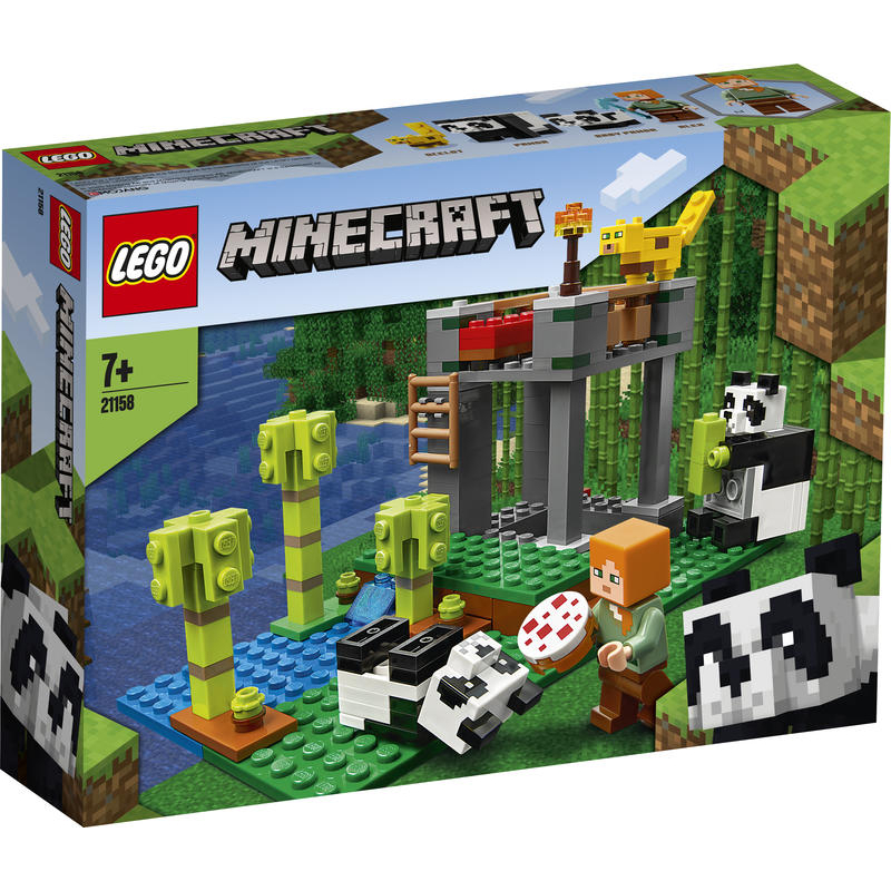 【好美玩具店】LEGO 創世神 Minecraft系列 21158 熊貓基地