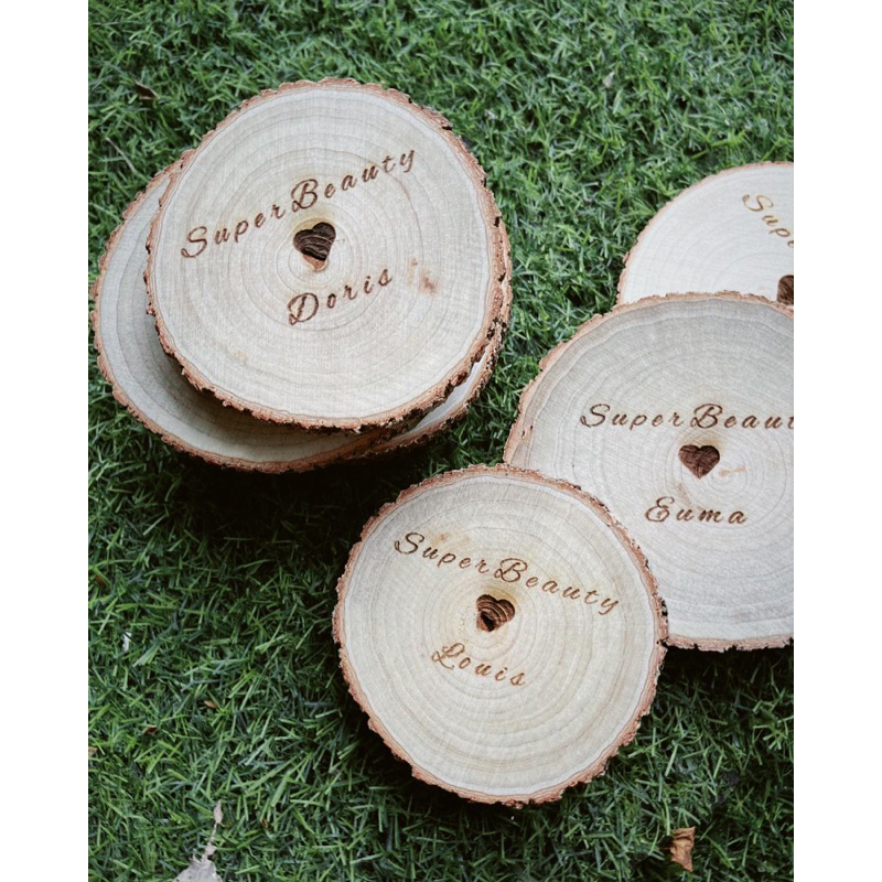 《木片婚禮席位卡 》 婚禮小物 ·婚禮 ·客製 ·訂製·杯墊·紀念品