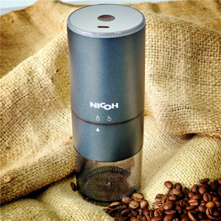 HOFFE推薦【現貨】日本NICOH 不銹鋼 電動錐刀磨豆機 USB充電 外出方便 手沖咖啡 咖啡豆 咖啡粉