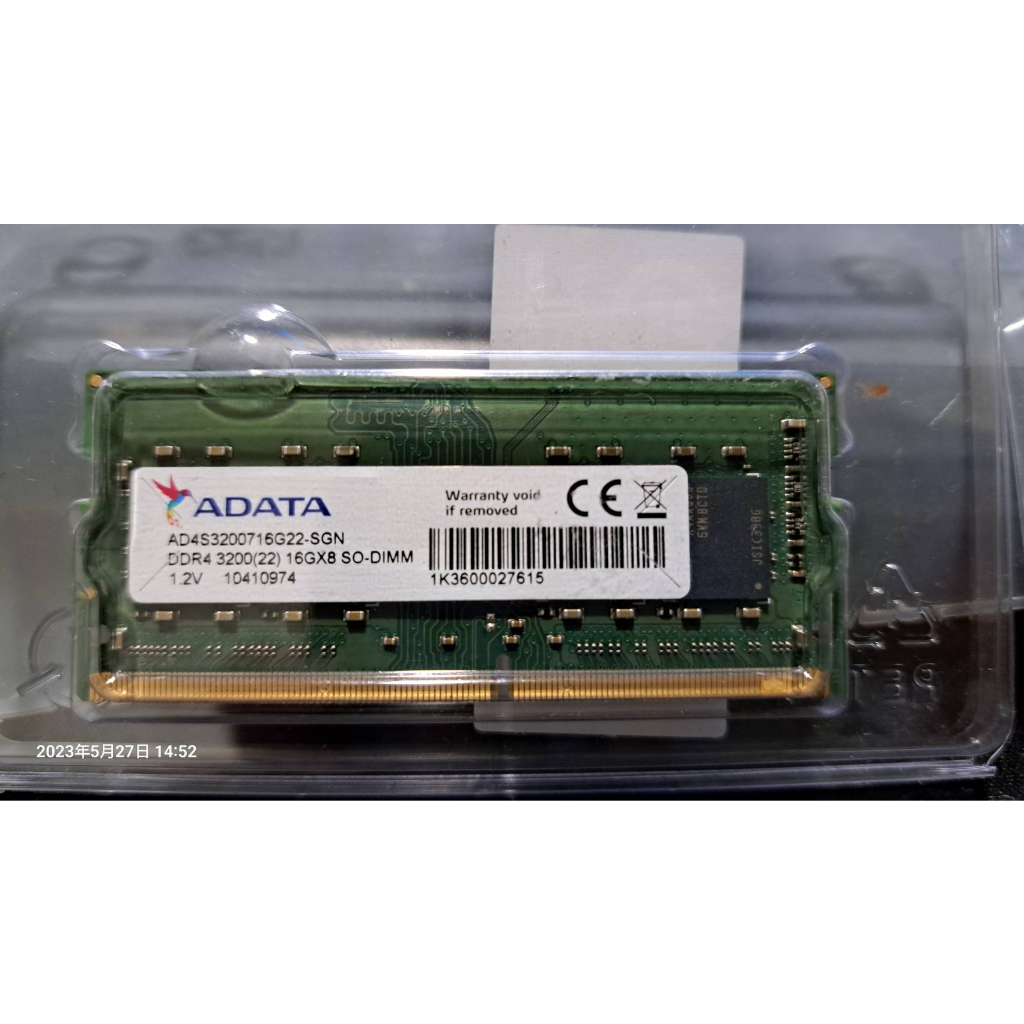 [二手]aDATA DDR4 3200 16G SO-DIMM