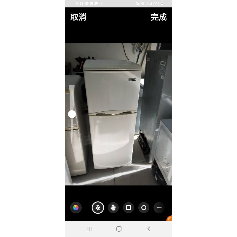 節能省電～二手中古東元140公升雙門冰箱，型號R1302W，保固3個月，請詢問大戶藥師