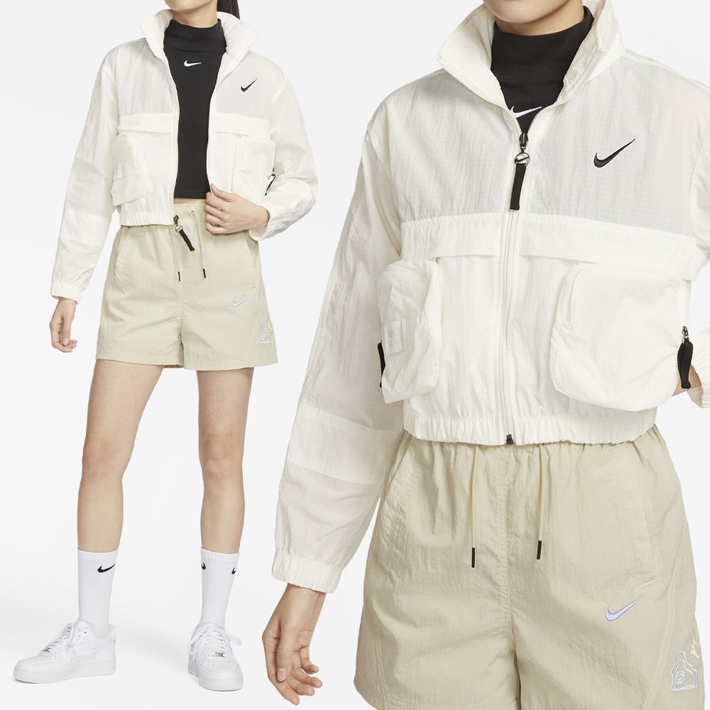Nike AS W NSW CTYUTLTY WVN JKT 女 白 梭織 休閒 運動 外套 DV8035-133