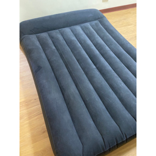 INTEX 高級植毛空氣床 雙人床 自動充氣床墊 雙人5尺 舒適型內建電動幫浦充氣床墊 雙人加大寬152cm 有頭枕