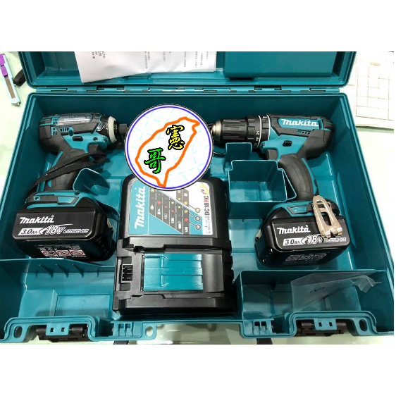 Makita 牧田18V雙機組 DLX2243X1 DHP482 + DTD149 震動電鑽 起子機