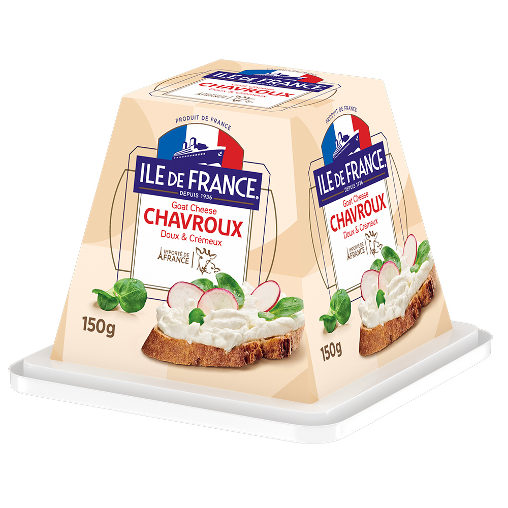 【ILE DE FRANCE 法蘭希】羊乳乳酪 150g Chavroux 天然山羊乳酪 / 乳酪抹醬