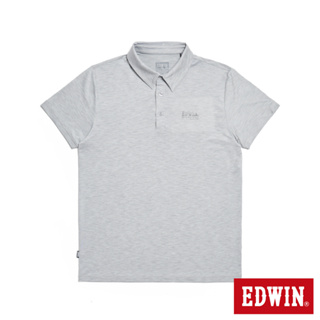 EDWIN 涼感系列 短袖POLO衫(銀灰色)-男款