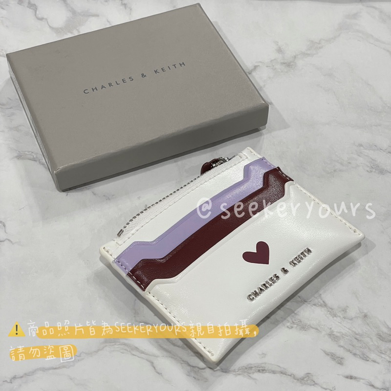 👉🏻SEEKERYOURS代購💜🧡❤️可愛感の愛心卡夾🇸🇬新加坡品牌正品代購小CK愛心卡夾零錢包 卡包 卡夾 零錢包