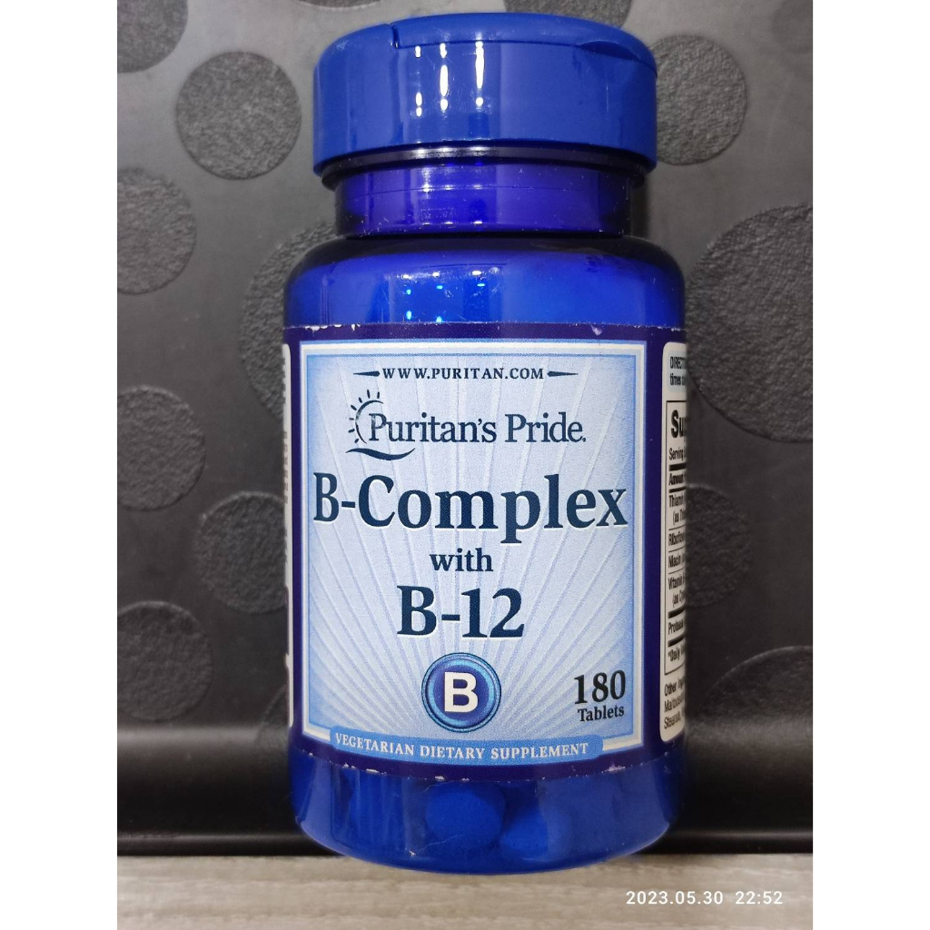 最新效期 美國普瑞登 Puritan's PrideVitamin B And B-12 複合維生素B B12 180顆