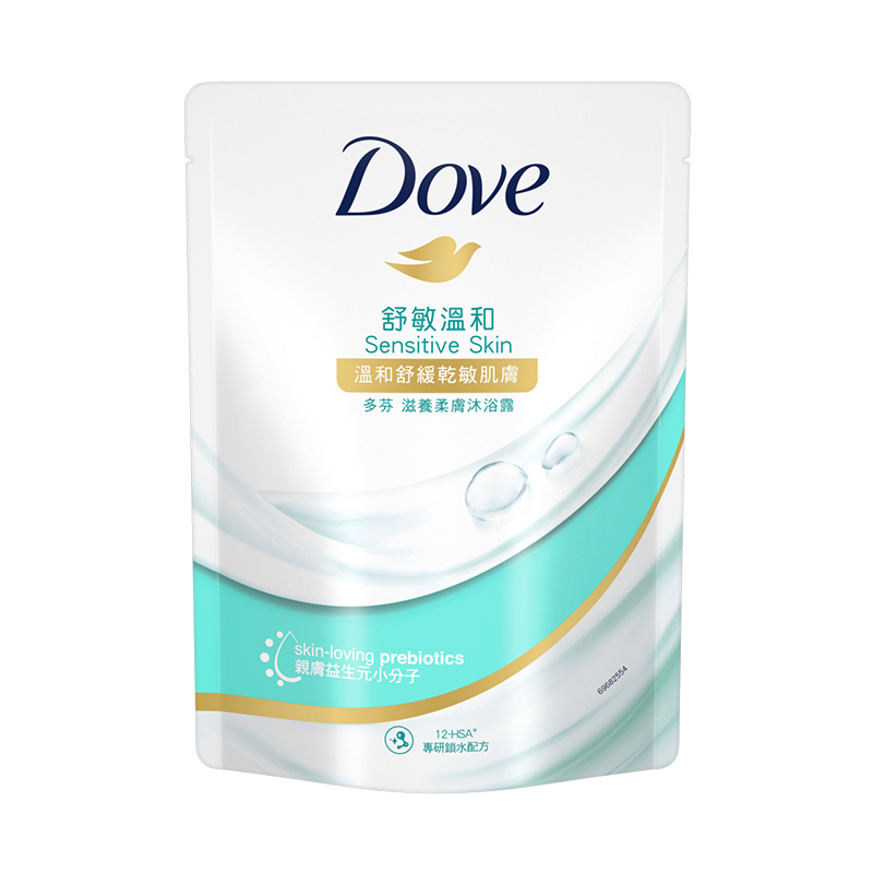 【多芬】滋養柔膚沐浴乳 舒敏溫和配方補充包 580g