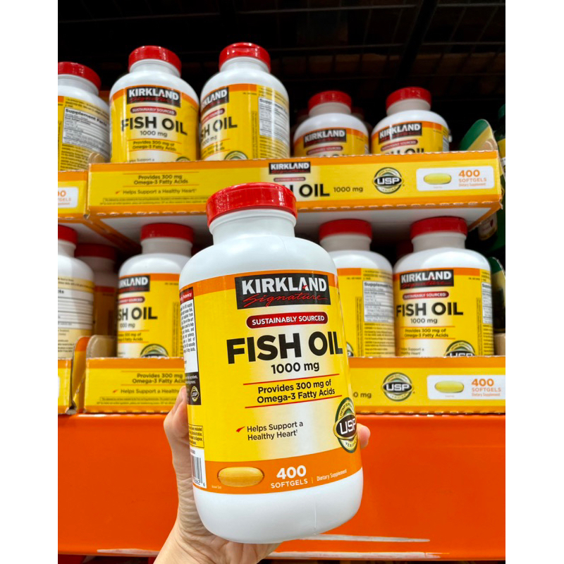 最新效期 美國🇺🇸Kirkland Omega-3魚油天然深海魚油軟膠囊柯克蘭1000mg 400粒