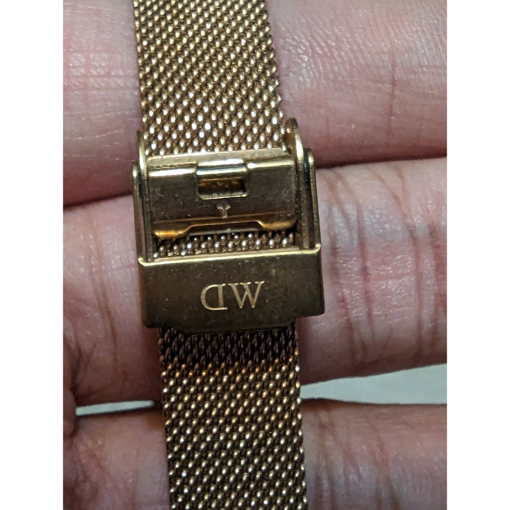 DW 手錶 二手 DANIEL WELLINGTON CLASSIC B28R03 女士 石英 腕錶錶盤 玫瑰金網絲