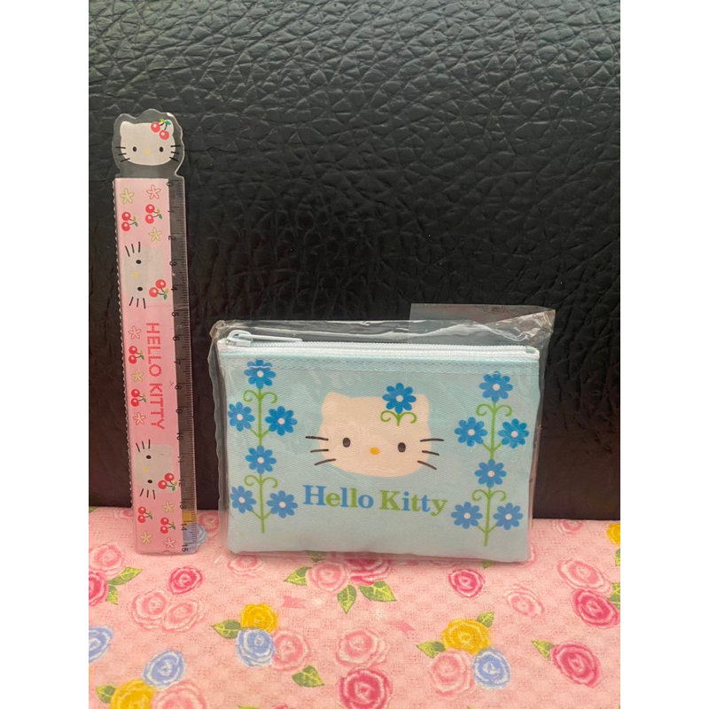 日本製Hello Kitty 防水材質零錢包&amp;面紙盒—1999年