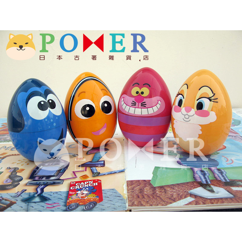 ☆POMER☆日本東京迪士尼樂園 絕版正品 多莉 尼莫 妙妙貓 邦妮兔 復活節 彩蛋 蛋型 小物 收納盒 糖果罐 擺飾