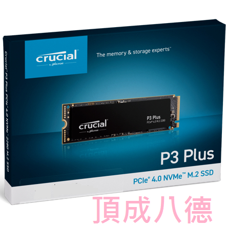 美光 Micron Crucial P3 Plus Gen4 NVMe 4TB 4T SSD 固態硬碟