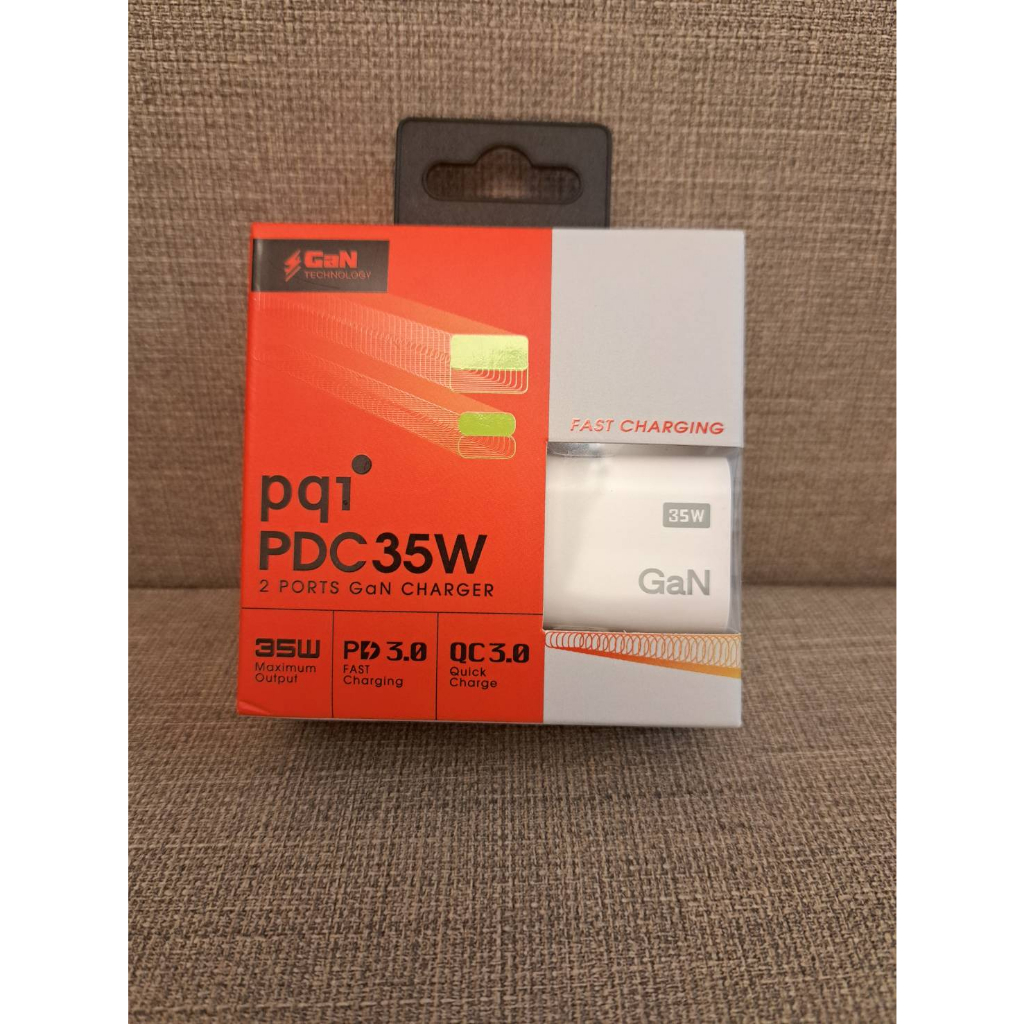 《PQI》 勁永 PDC35W 雙孔快充 充電器 (Type-C+USB-A 35W)