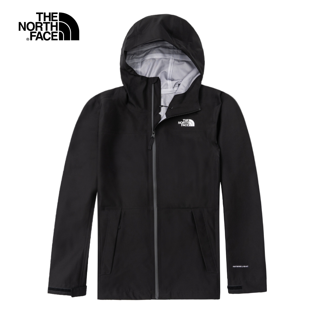 The North Face 男 防水透氣連帽衝鋒衣 黑色 NF0A7QR5JK3