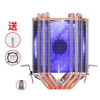 六銅管塔型散熱器 CPU散熱器 塔扇 散熱塔型散熱器 6熱導管 CPU散熱 4PIN變速靜音風扇 全新