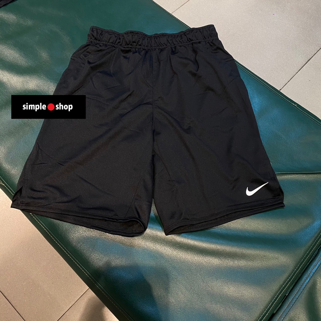 【Simple Shop】NIKE 針織 運動短褲 小勾 籃球 訓練 跑步 重訓 短褲 黑色 DV9329-010