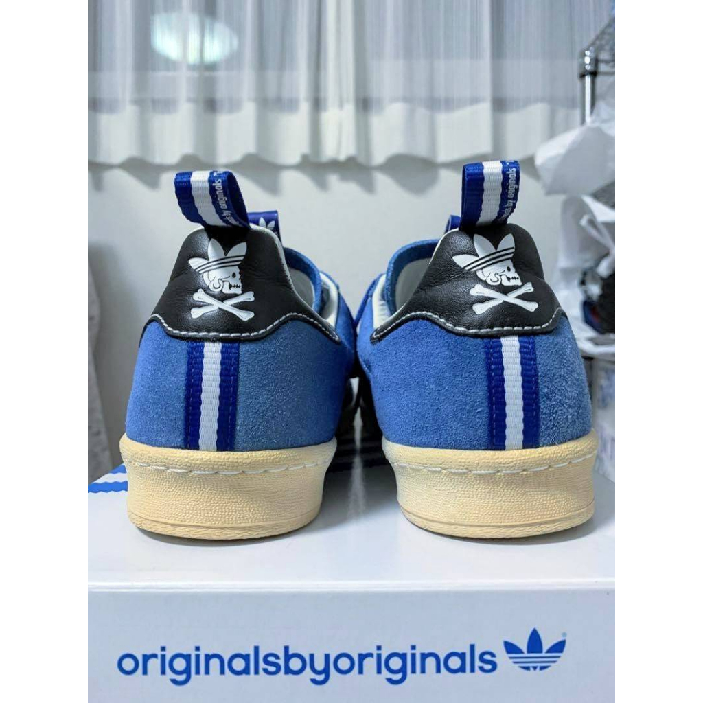 adidas ObyO Campus 80s by NEIGHBORHOOD &amp; KzK 倉石一樹三葉草皇冠骷髏 休閒鞋