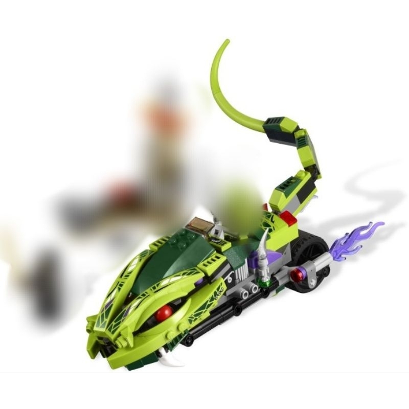 LEGO 樂高 9447 旋風忍者 鬼鞭忍者的魔羯車 蛇族 蛇王 機車 摩托車