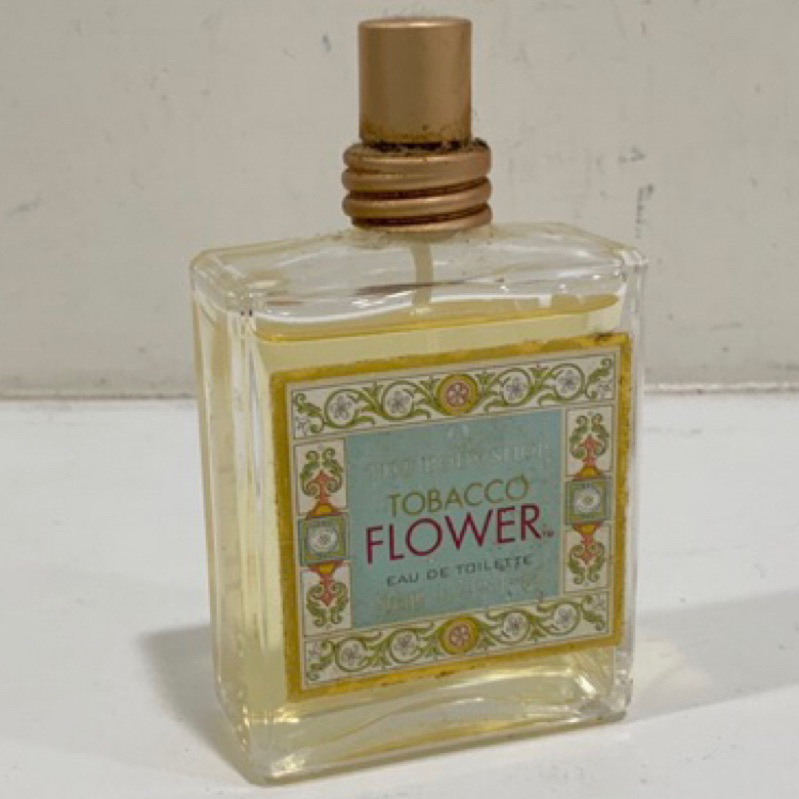幾乎全新！THE BODY SHOP美國🇺🇸製 TOBACCO FLOWER 🌺 典雅瓶 中性 香水.50ml