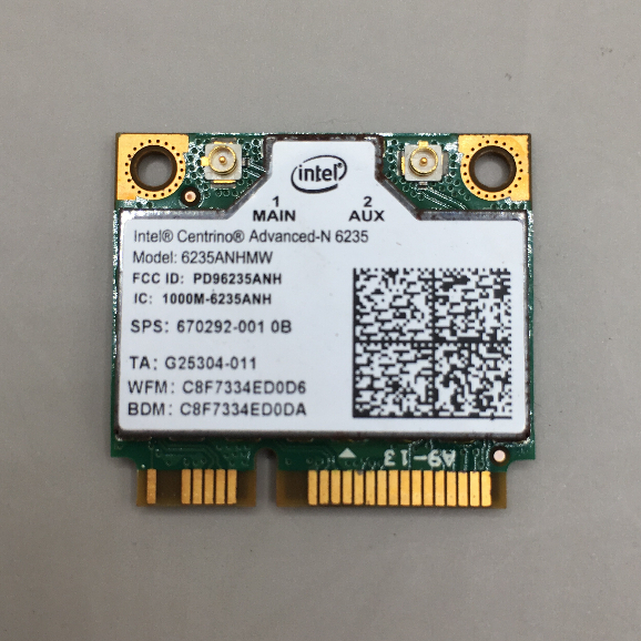 Intel	Advanced-N 6235 6235ANHMW 二手筆電網卡-4