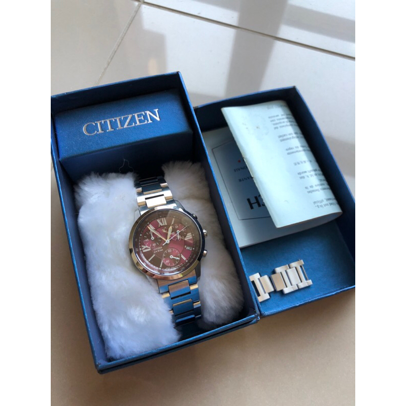 CITIZEN XC 三眼腕錶 型號F500-T002382 非光動能 二手 正品
