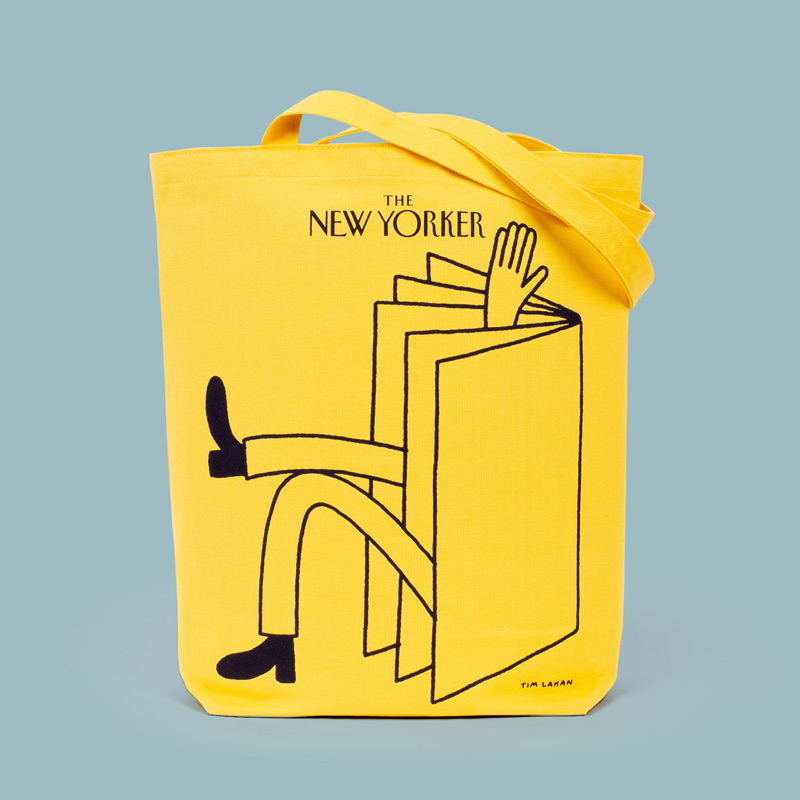 《全新》The New Yorker紐約客雜誌收藏 托特帆布袋 黃版