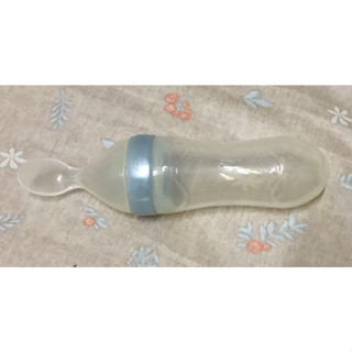 (二手良品，狀態好) NUBY自然乳感 副食品 擠壓式 湯匙 餵食器（擠壓式）