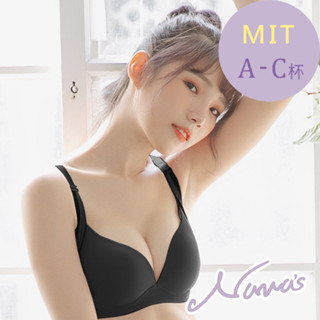 【露娜斯nunas】活力素採。吸濕排汗涼感無痕高脅邊 a-c杯 機能內衣 u303 臺灣製 黑