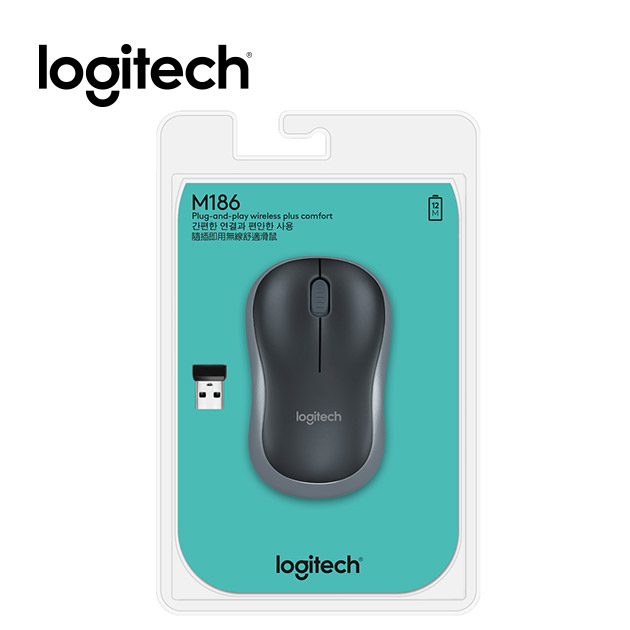 logitech 羅技 m186無線滑鼠