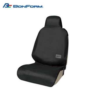 【BONFORM】RV休閒系列 防水防污前座椅套-黑色 (B4092-10BK) | 金弘笙