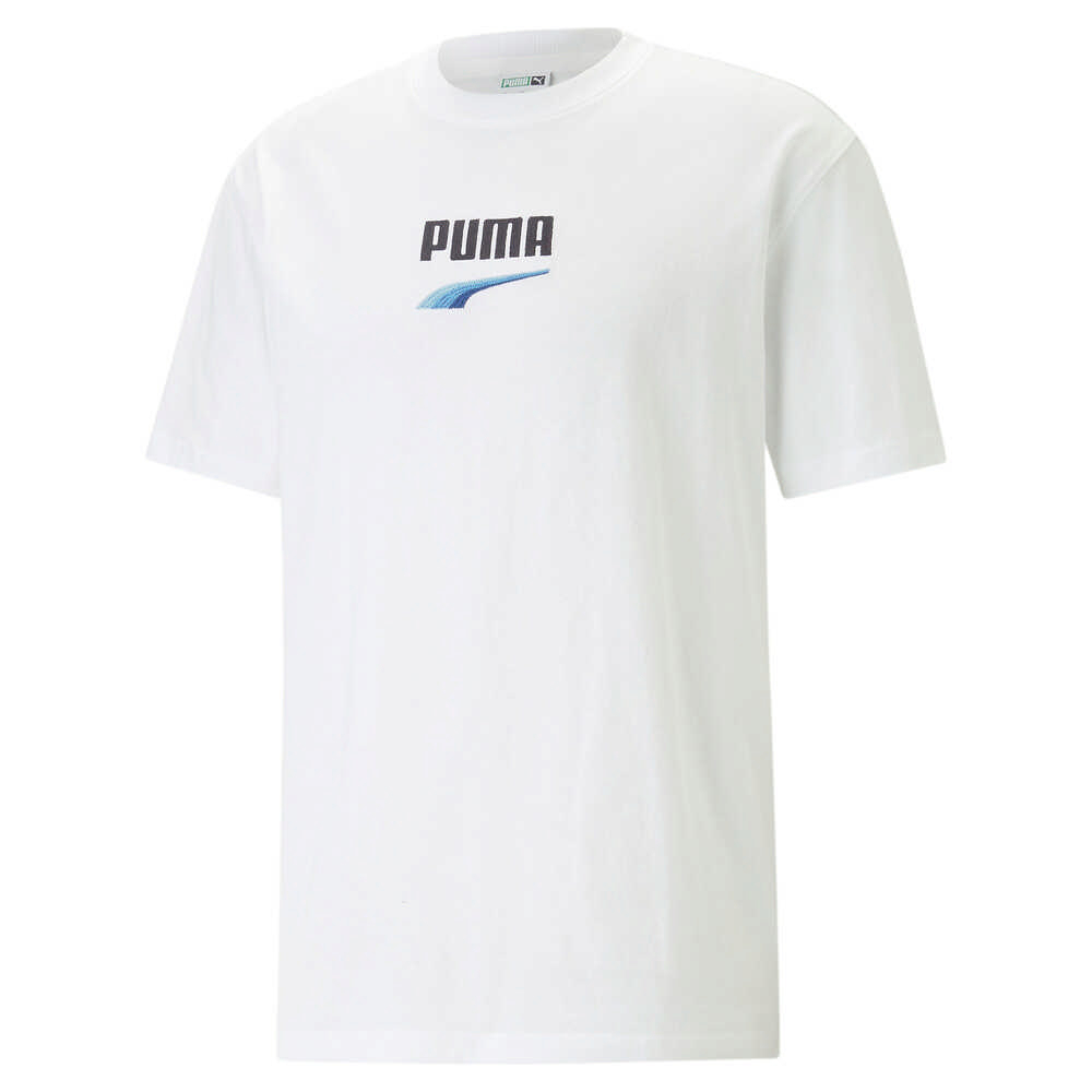 PUMA 短袖上衣 E.SO 瘦子 代言款 流行系列Downtown Logo T恤 男 53824852 白色