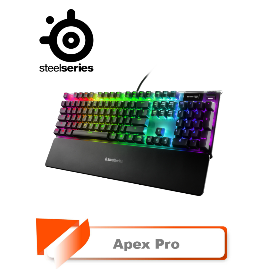 【TN STAR】SteelSeries賽睿 APEX PRO 機械式鍵盤/有線/磁力軸/中文/RGB/OLED智慧顯示