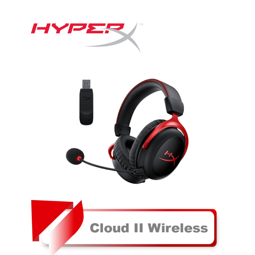 【TN STAR】HyperX Cloud II 無線電競耳機/專屬舒適配戴體/7.1音效/降噪麥克風/麥克風監聽