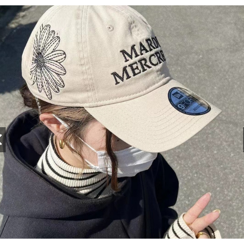 【超優惠】 韓國代購新款 MARDI MERCREDI  x NEW ERA 聯名棒球帽 鴨舌帽 遮陽帽 男女同款 帽子