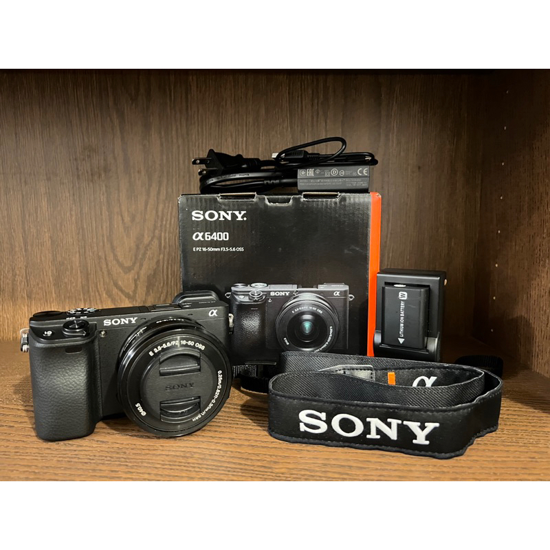 Sony A6400數位單眼相機+16-50mm變焦鏡頭(二手)