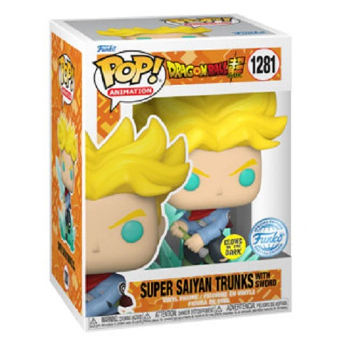 FUNKO POP 1281  七龍珠超 超級賽亞人 SS特南克斯 劍 SUPER SAIYAN TRUNKS 夜光