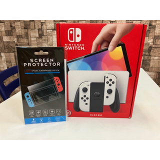【現貨】全新任天堂 Nintendo Switch（OLED款式）白色送玻璃保護貼