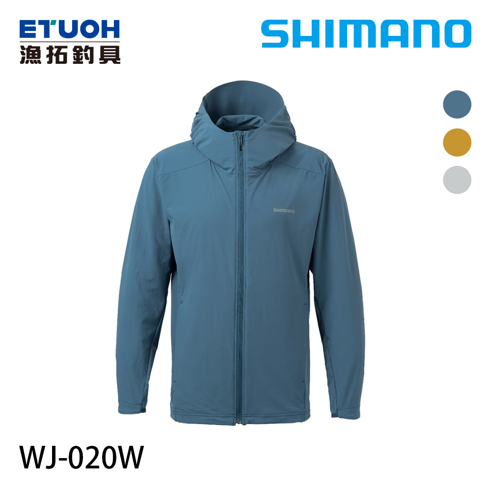SHIMANO WJ-020W 藍綠 [漁拓釣具] [防風外套]