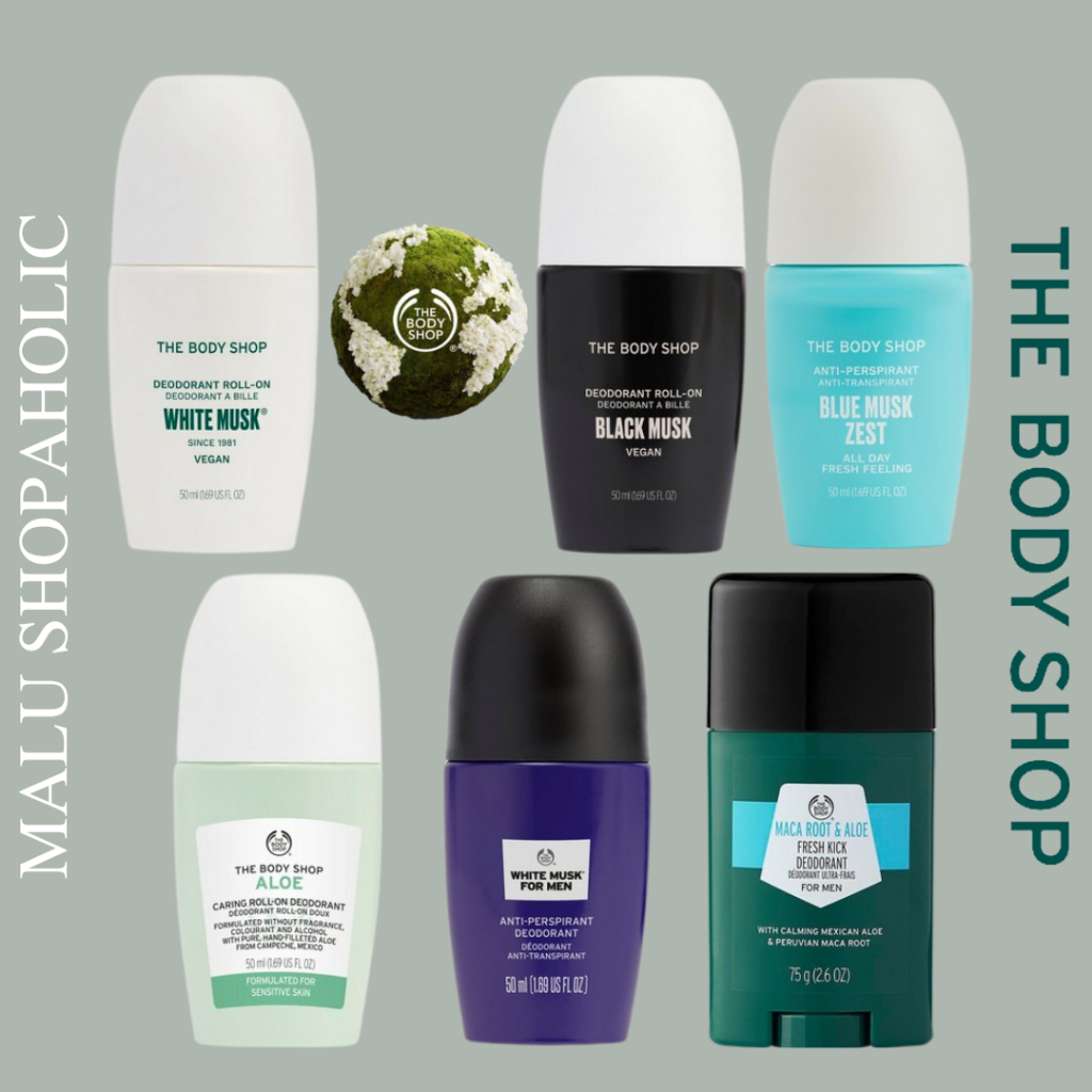 ✈️現貨 THE BODY SHOP 體香滾珠 體香劑 Deodorant 蘆薈 白麝香 男士 瑪卡根 藍麝香